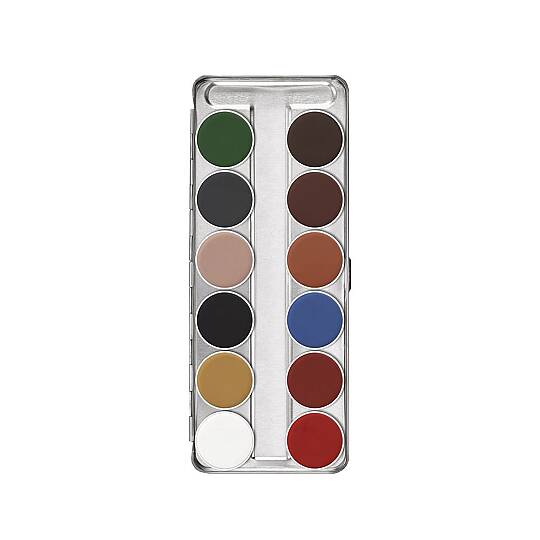 Kryolan Aquacolor Palette Profesyonel Makyaj Paleti 12 Renk B