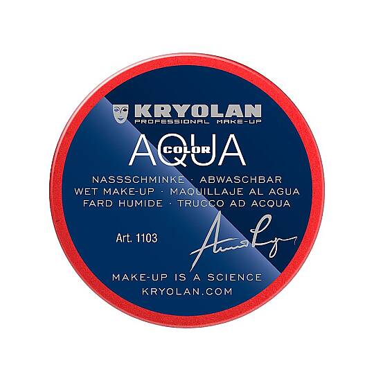 Kryolan Aquacolor Profesyonel Yüz ve Vücut Makyajı 079 EU Kırmızı 55 ml
