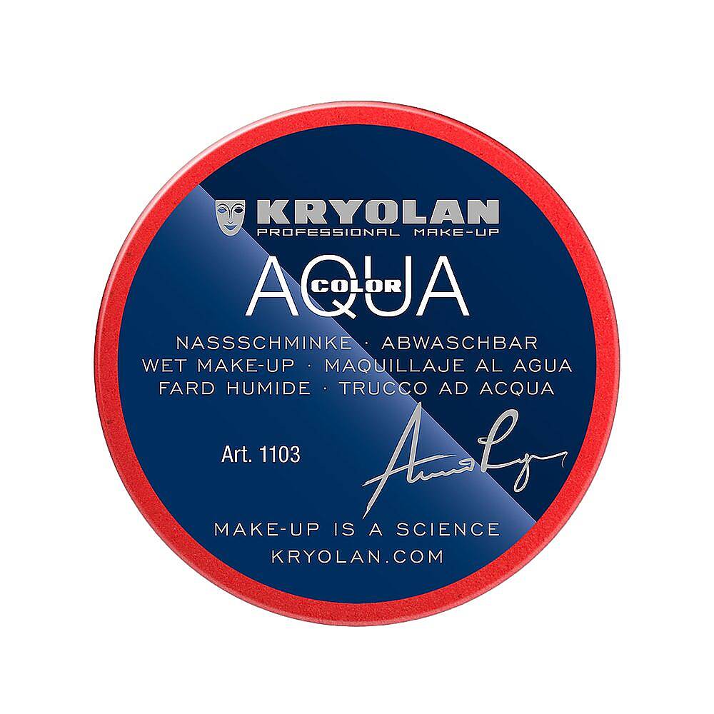 Kryolan Aquacolor Profesyonel Yüz ve Vücut Makyajı 079 EU Kırmızı 55 ml - 1