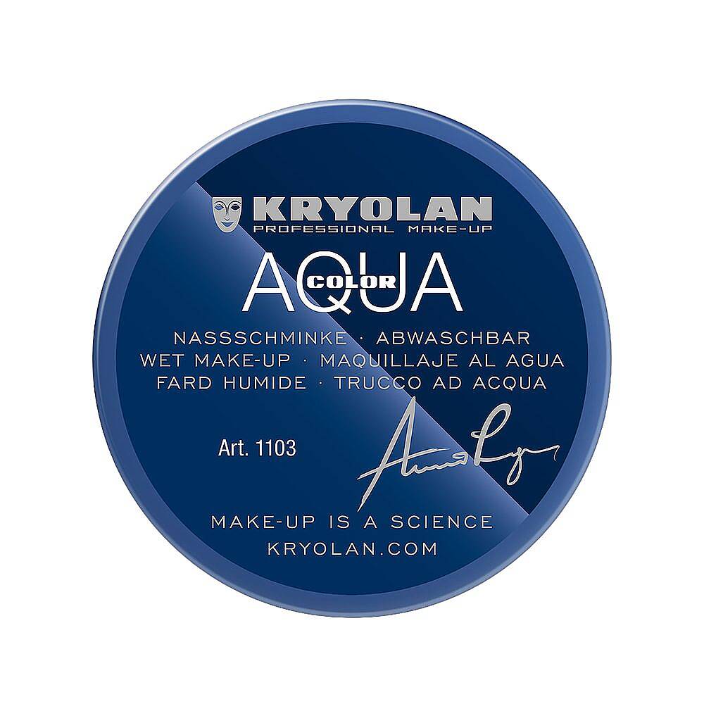 Kryolan Aquacolor Profesyonel Yüz ve Vücut Makyajı 091 Turkuaz 55 ml - 1