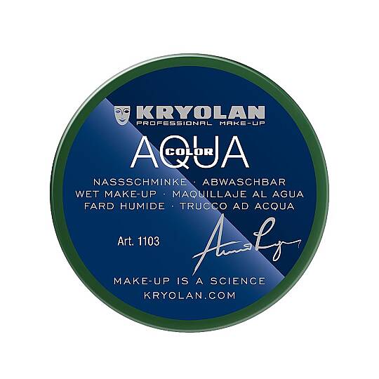 Kryolan Aquacolor Profesyonel Yüz ve Vücut Makyajı 512 EU Yeşil 55 ml