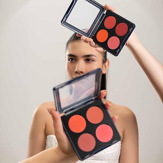Kryolan Cream Blush Palette Allık 4 Renk Blush 1 - 2