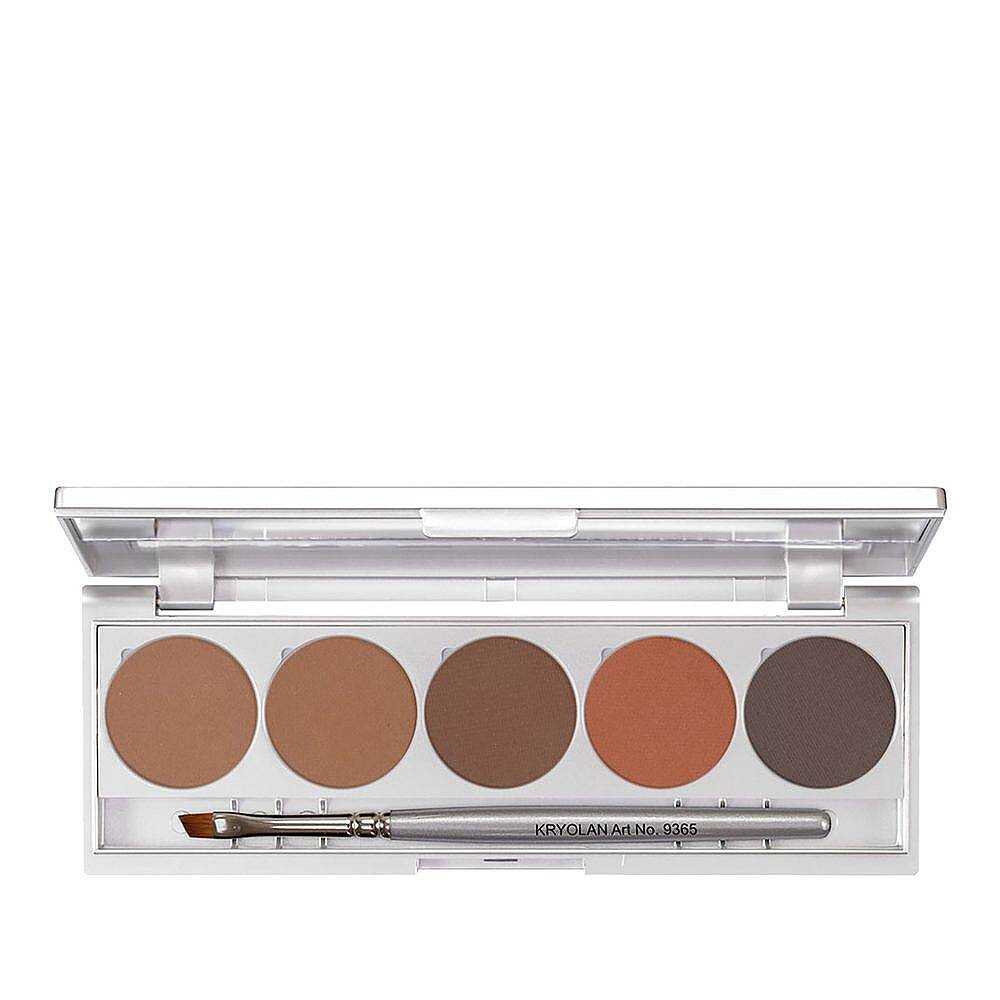 Kryolan Eyebrow Powder Kaş Pudrası Paleti 5 Renk Brows 1 - 1