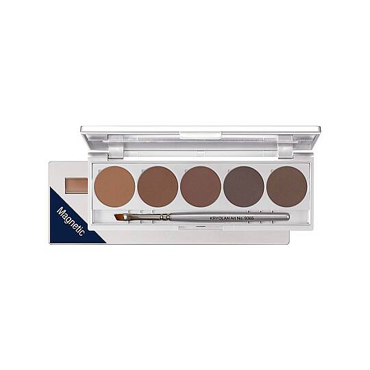 Kryolan Eyebrow Powder Kaş Pudrası Paleti 5 Renk Brows 2 - 2