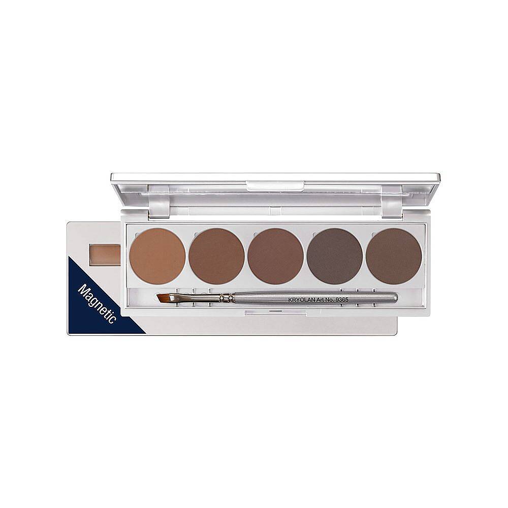 Kryolan Eyebrow Powder Kaş Pudrası Paleti 5 Renk Brows 2 - 2