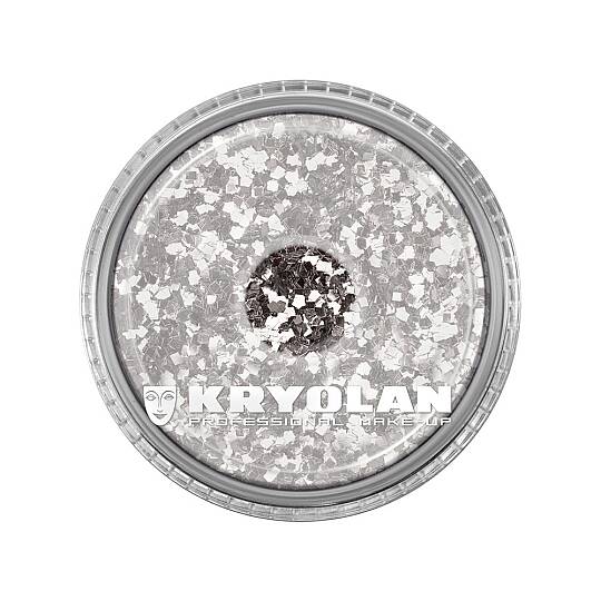 Kryolan Polyester Glimmer Coarse Silver 4 g