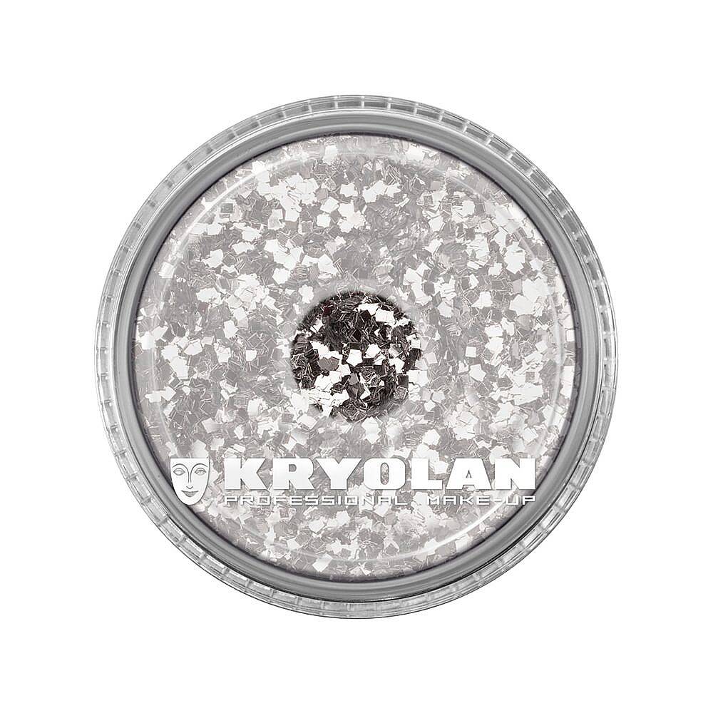 Kryolan Polyester Glimmer Coarse Silver 4 g - 1
