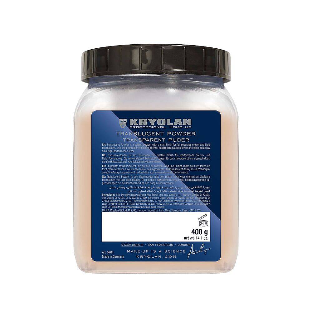 Kryolan Translucent Powder Transparan Pudra TL 9 400 g - 1