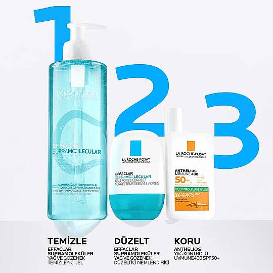 La Roche-Posay Effaclar Supramolecular Yağ ve Gözenek Dengeleyici Yüz Yıkama Jeli 400 ml - 5
