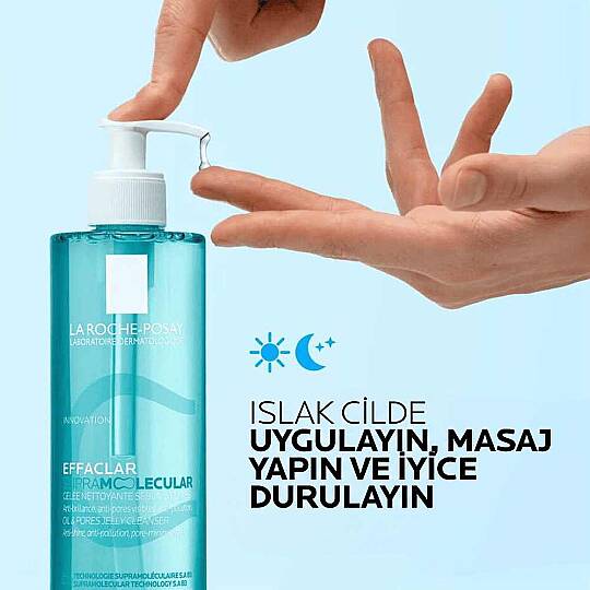 La Roche-Posay Effaclar Supramolecular Yağ ve Gözenek Dengeleyici Yüz Yıkama Jeli 400 ml - 4