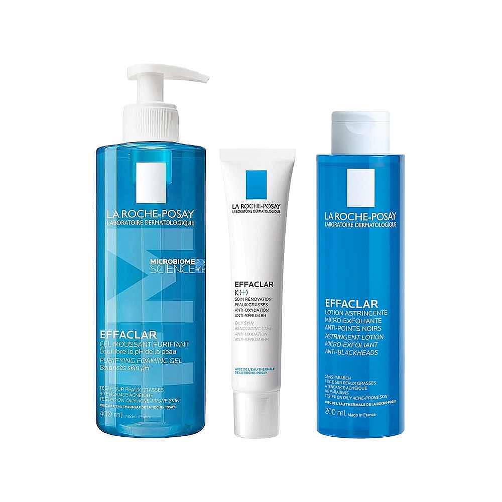 La Roche-Posay Effaclar Yağlı Ciltler için Pürüzsüzleştirici Siyah Nokta Karşıtı Bakım Seti - 1