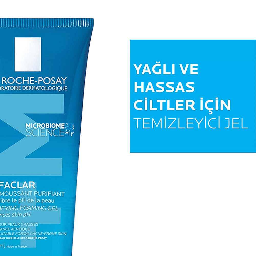 La Roche-Posay Effaclar Yüz Temizleme Jeli ve Anthelios Uvmune400 Güneş Kremi - 7
