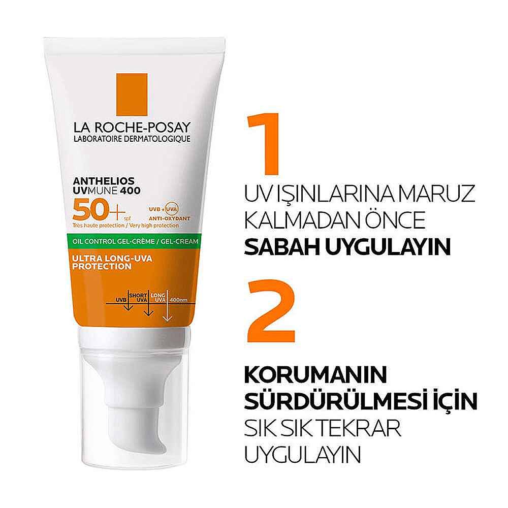 La Roche-Posay Effaclar Yüz Temizleme Jeli ve Anthelios Uvmune400 Güneş Kremi - 5