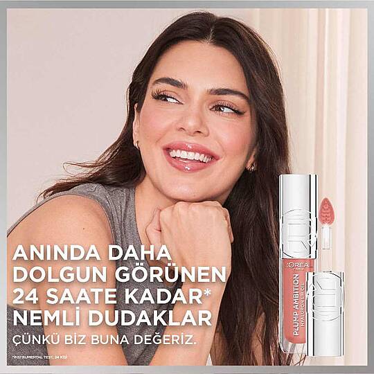 Loreal Paris Plump Ambition Hyaluron Lip Oil Besleyici ve Nemlendirici Dudak Parlatıcısı 641 Latte Glace - 9