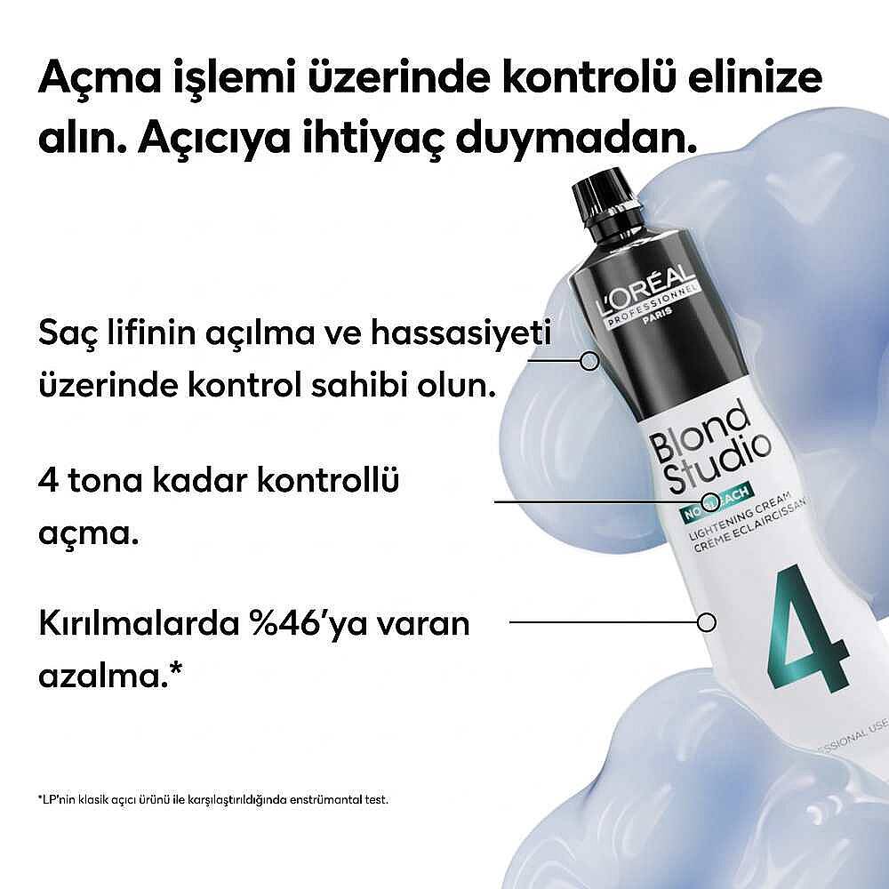 Loreal Professionnel Paris Blond Studio No Bleach Saç Açıcı Krem 60 ml - 5