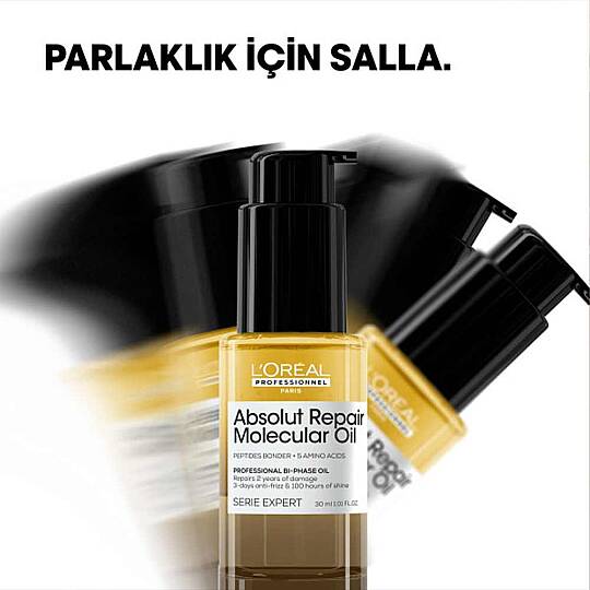 Loreal Professionnel Paris Serie Expert Absolut Repair Molecular Dual Oil Saç Bakım Yağı 30 ml - 5