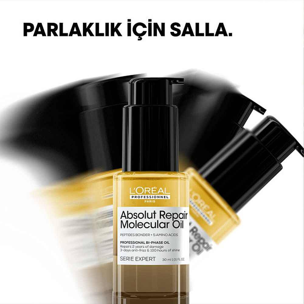 Loreal Professionnel Paris Serie Expert Absolut Repair Molecular Dual Oil Saç Bakım Yağı 30 ml - 5