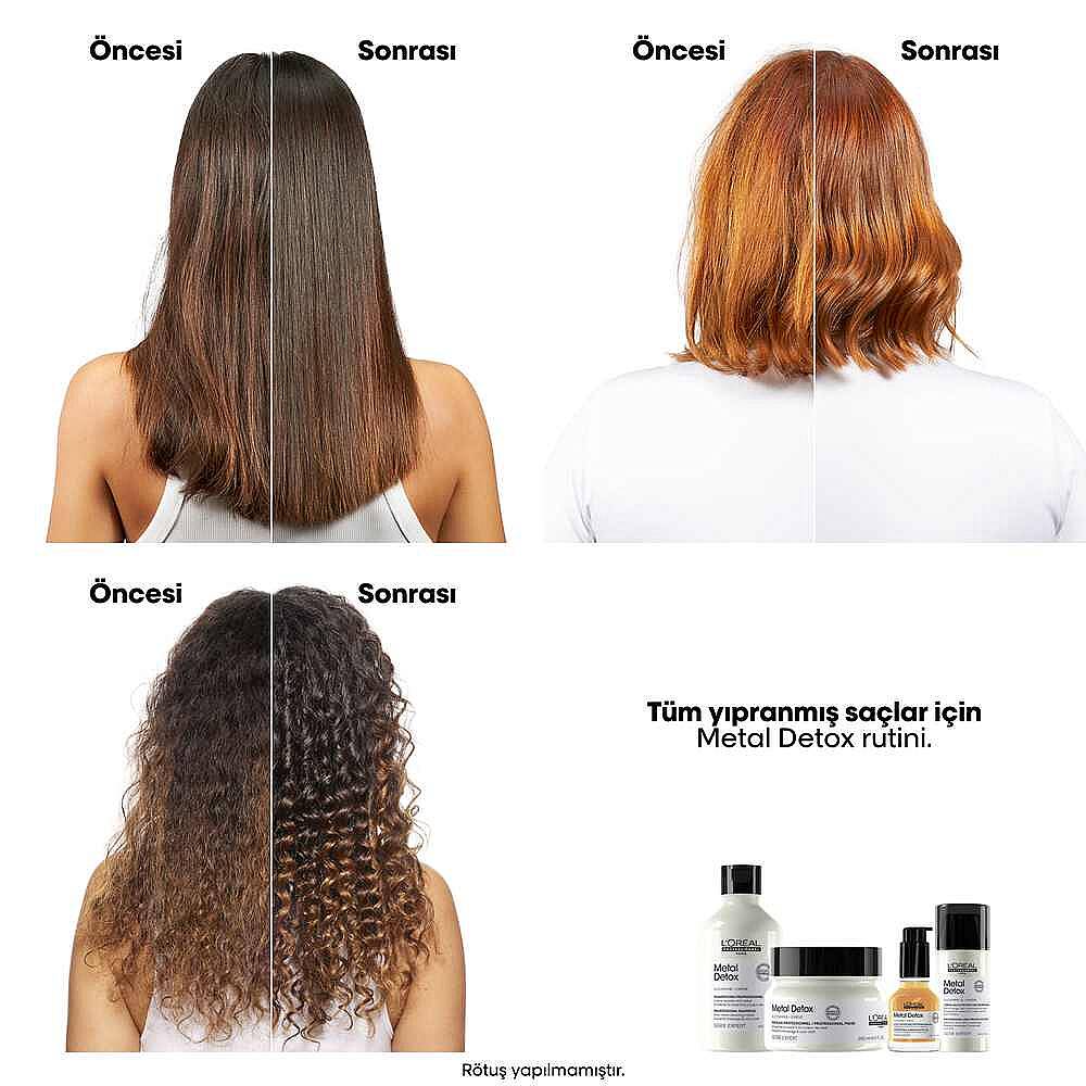 Loreal Professionnel Paris Serie Expert Metal Detox Konsantre Saç Bakım Yağı 50 ml - 5