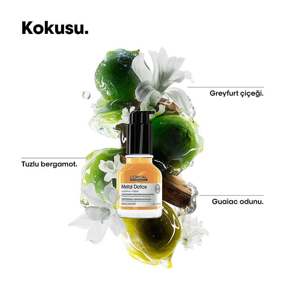 Loreal Professionnel Paris Serie Expert Metal Detox Konsantre Saç Bakım Yağı 50 ml - 4
