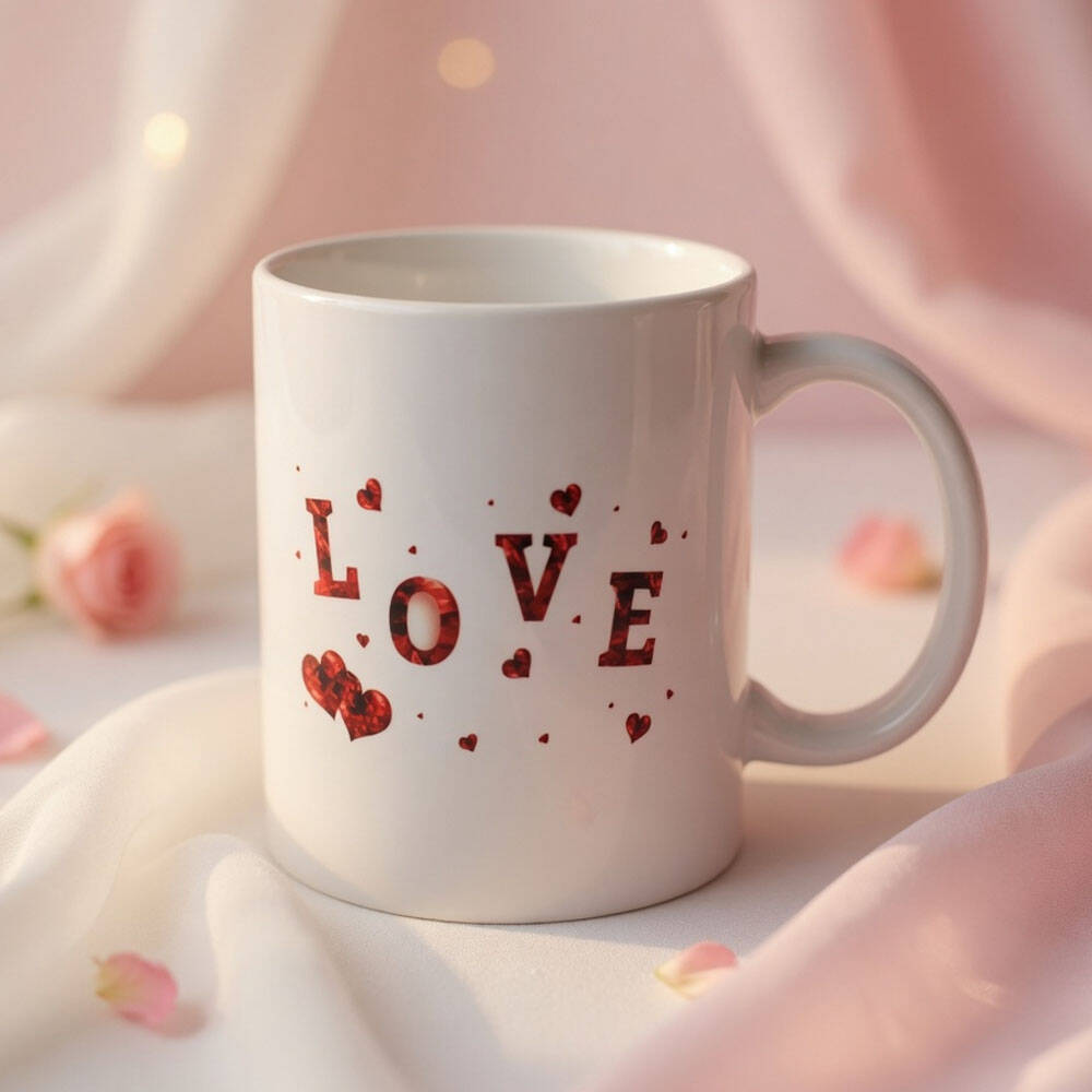 Love Tasarım Kupa Bardak - 1