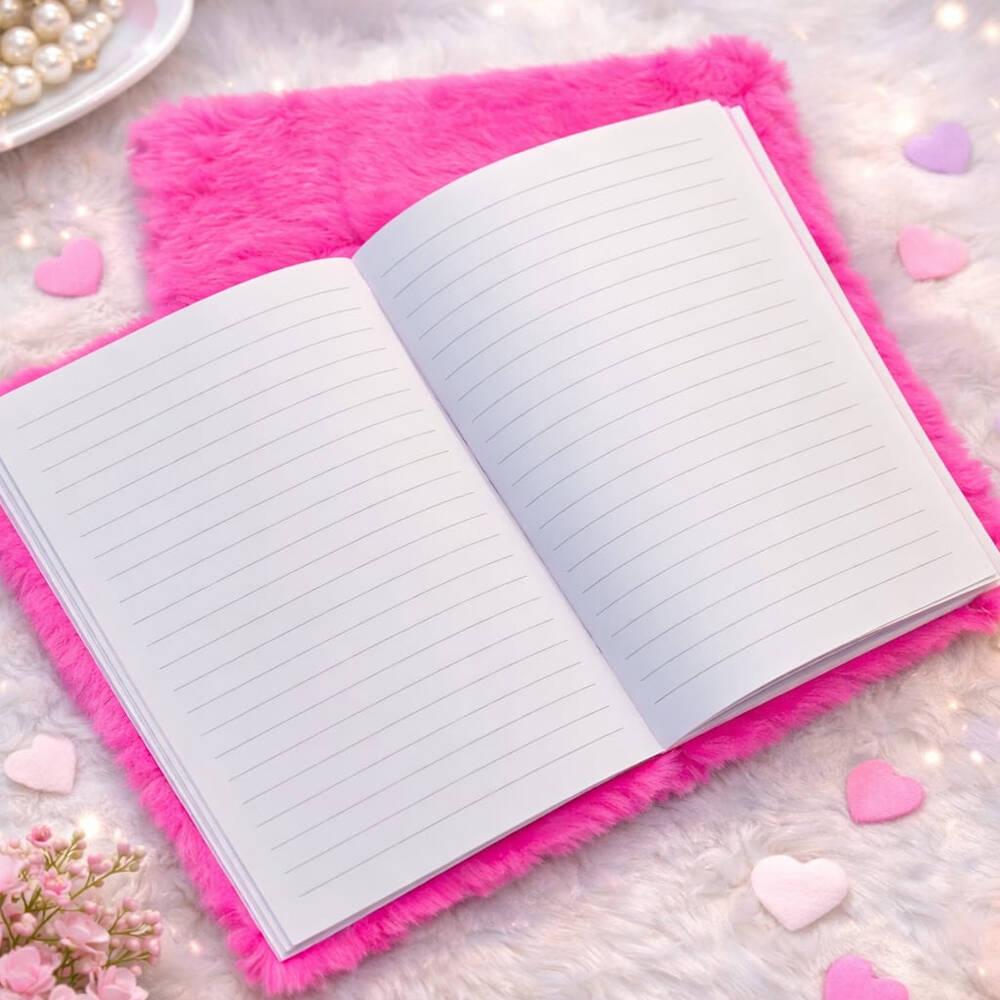 Love Tasarımlı Peluş Defter - 2