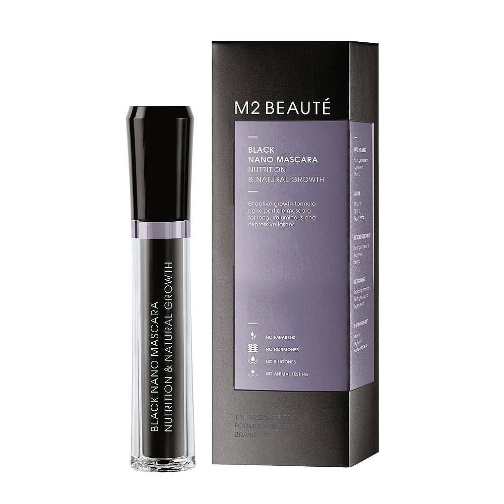 M2 Beaute Black Nano Mascara Besleyici ve Doğal Uzama Sağlayan Maskara - 2