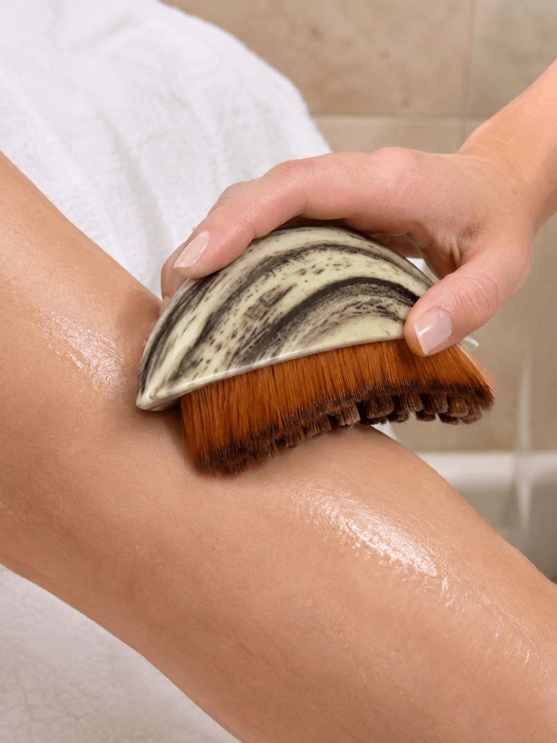 Masaj Fırçası Ahşap Desenli Yumuşak Kıllı Vücut Temizleme ve Banyo Fırçası - 6