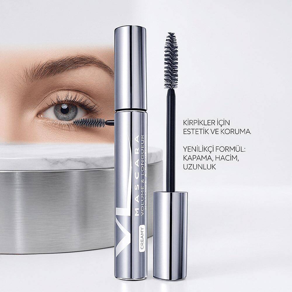 Mavala Volume Length Creamy Mascara Hacim ve Uzunluk Kremsi Maskara Siyah 10 ml - 3