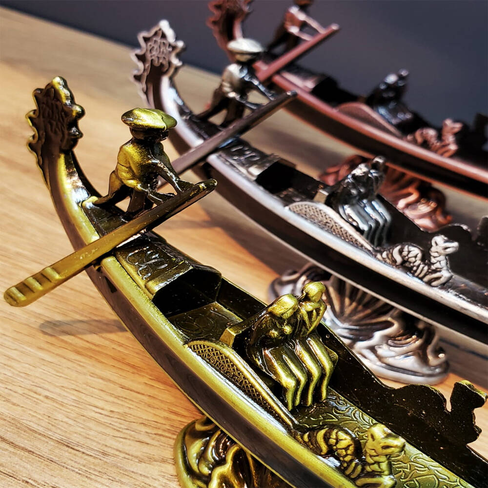 Metal Dekoratif Venedik Kayık - 2