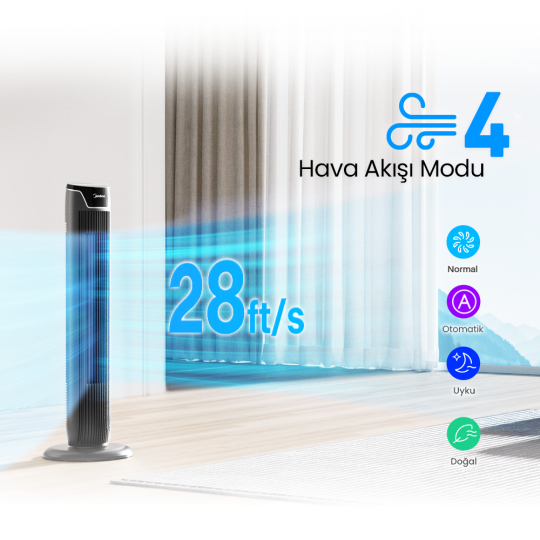 Midea Kule Tipi Vantilatör - 5