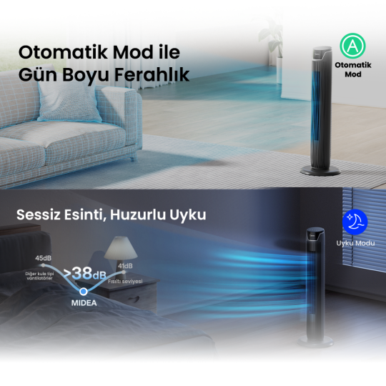 Midea Kule Tipi Vantilatör - 4