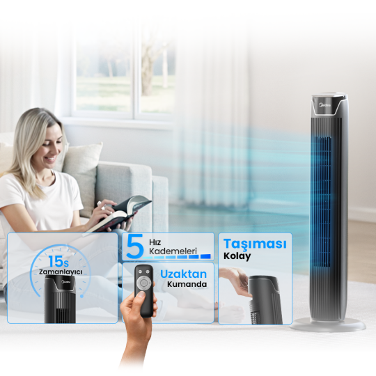 Midea Kule Tipi Vantilatör - 3