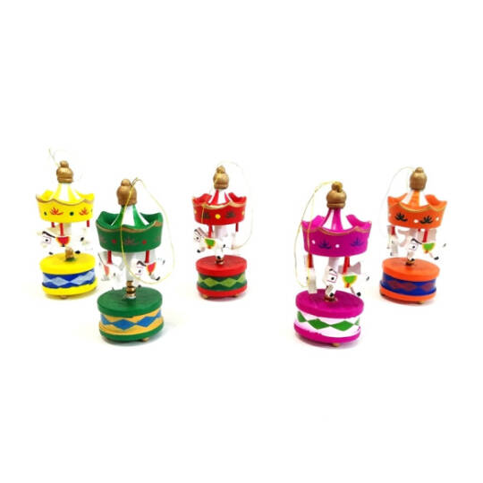 Mini Ahşap 6'lı Atli Karinca - 2