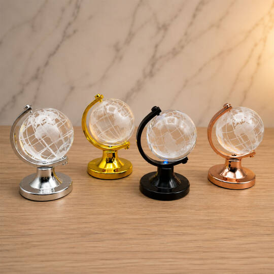 Mini Işıklı Cam Kristal Dünya - 2