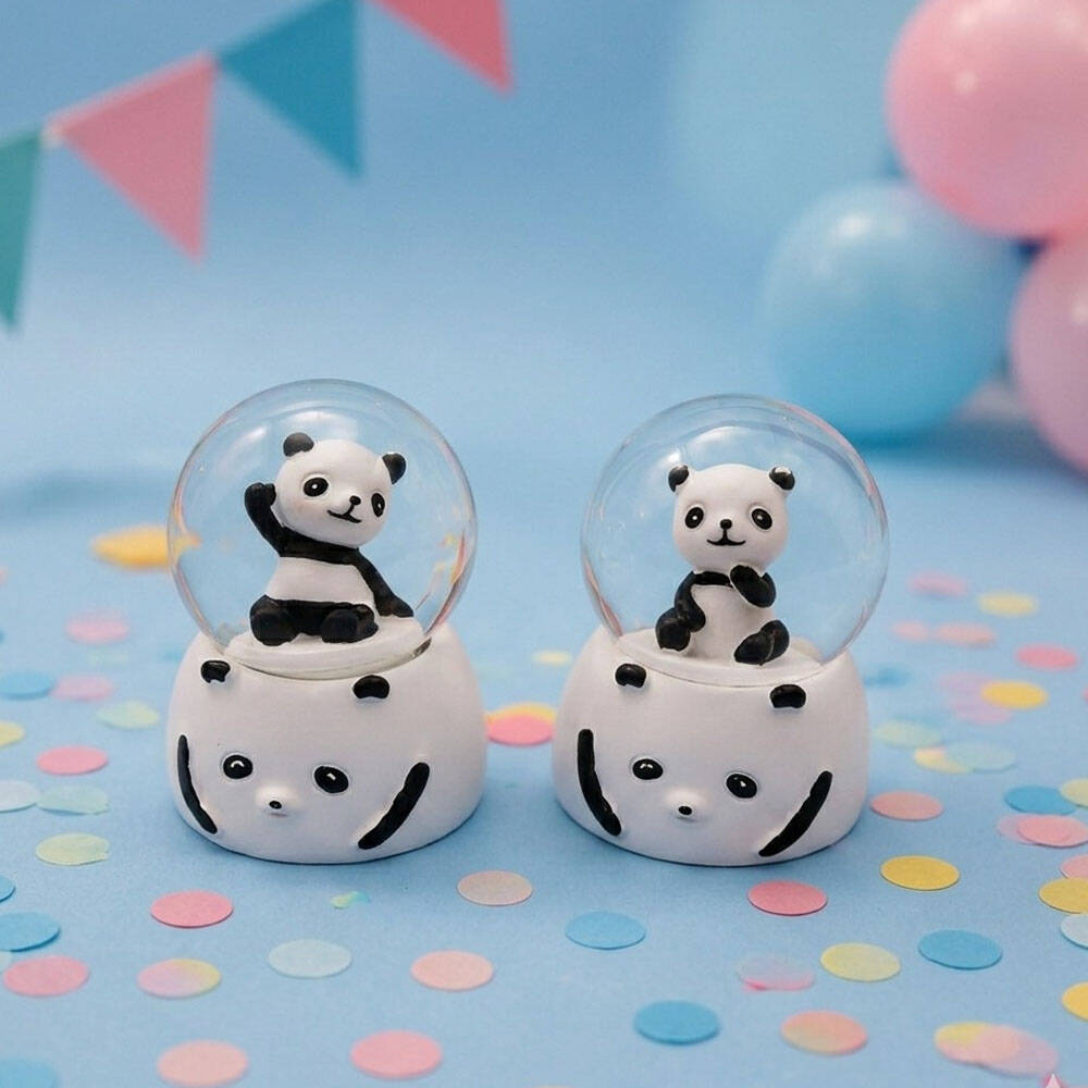 Mini Işıklı Panda Kar Küresi - 1