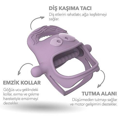 MOCHİ Diş Kaşıyıcı Lila - 2