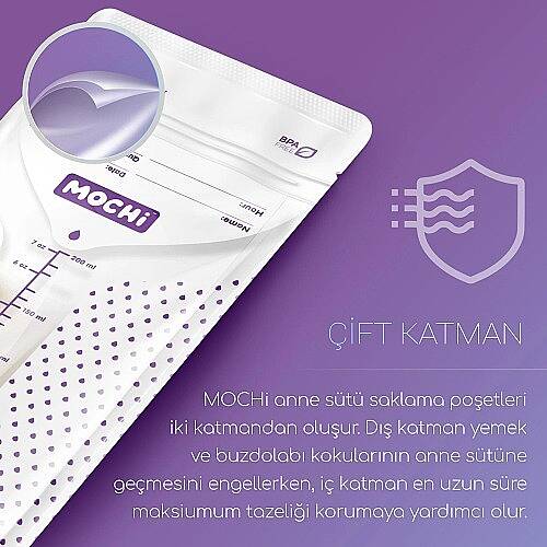 MOCHİ Süt Saklama 50'li Poşet - 8