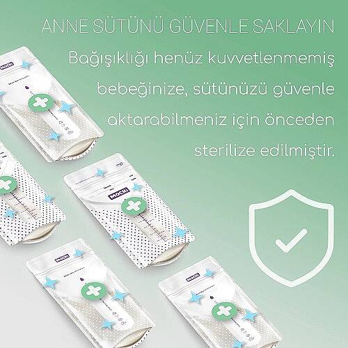 MOCHİ Süt Saklama 50'li Poşet - 5