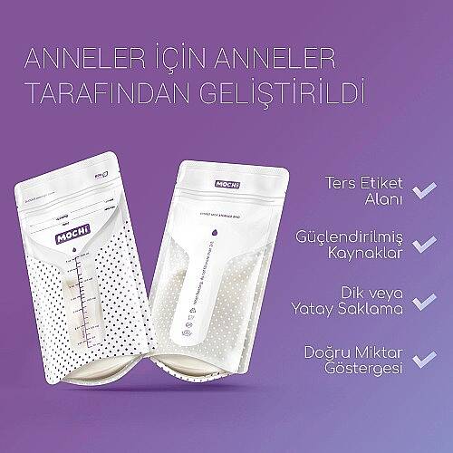 MOCHİ Süt Saklama 50'li Poşet - 4