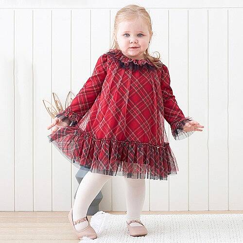 MYMİO BABY Elbise Tül Baskılı Yaka - 3