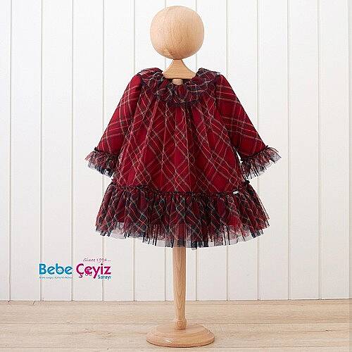 MYMİO BABY Elbise Tül Baskılı Yaka - 2