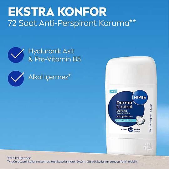 Nivea Derma Control Defend Stick Deodorant 50 ml - 6