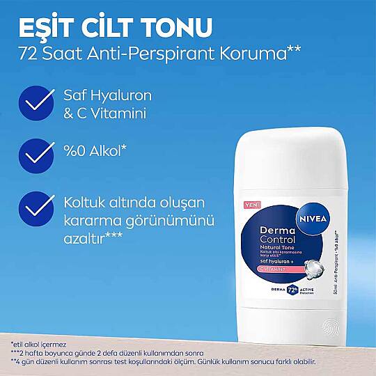 Nivea Derma Control Natural Tone Stick Deodorant 50 ml - 6