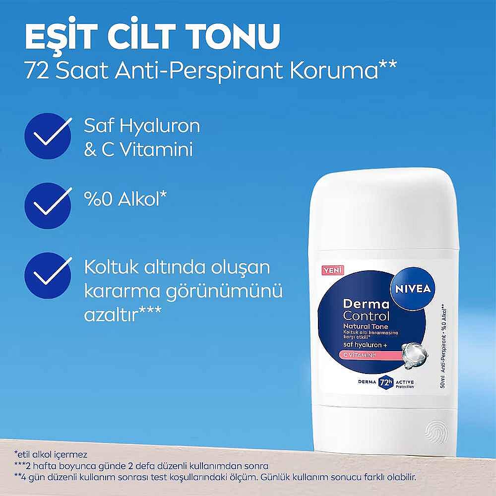Nivea Derma Control Natural Tone Stick Deodorant 50 ml - 6