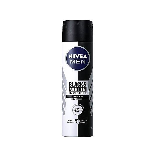 Nivea Invisible Black&White Power Sprey Erkek Deodorant 150 ml