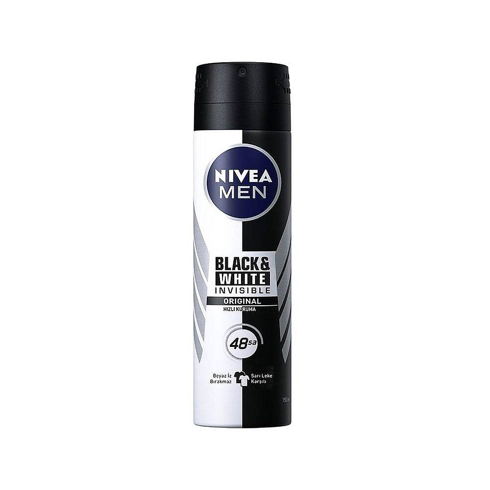 Nivea Invisible Black&White Power Sprey Erkek Deodorant 150 ml - 1