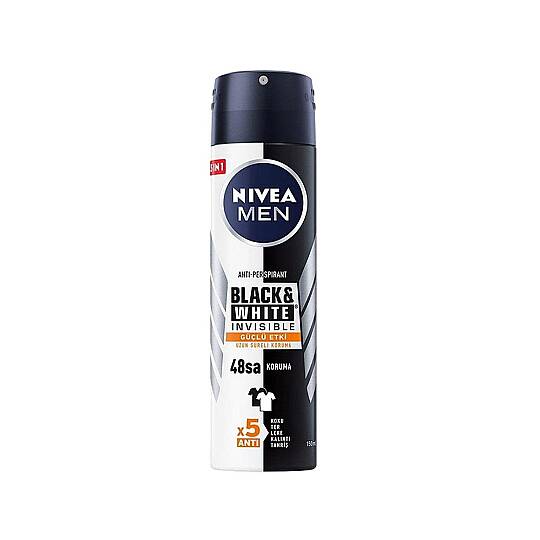 Nivea Men Black&White Invisible Güçlü Etki Sprey Deodorant 150 ml