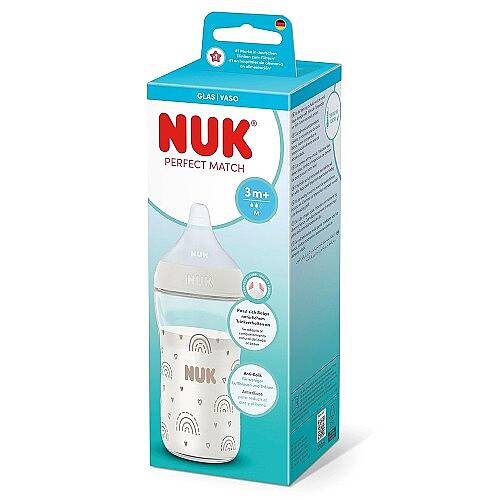 NUK Biberon Perfect Match Cam 230ml Beyaz Unisex