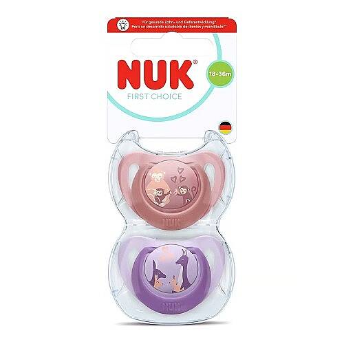 NUK Emzik First Choice 18-36 ay Mor/Pembe Kız