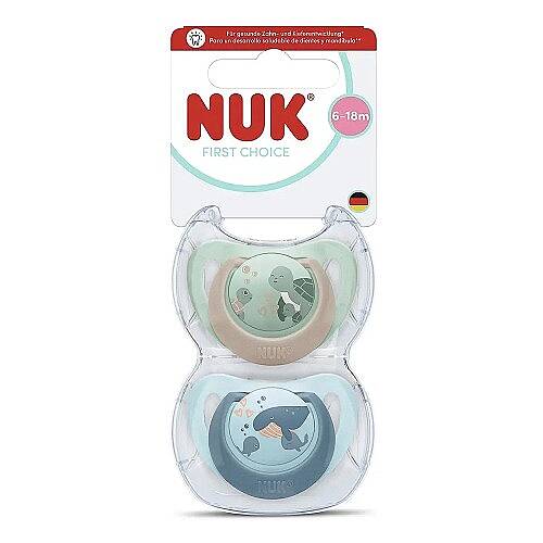 NUK Emzik First Choice 2li 6-18ay Yeşil/Mavi Erkek - 4
